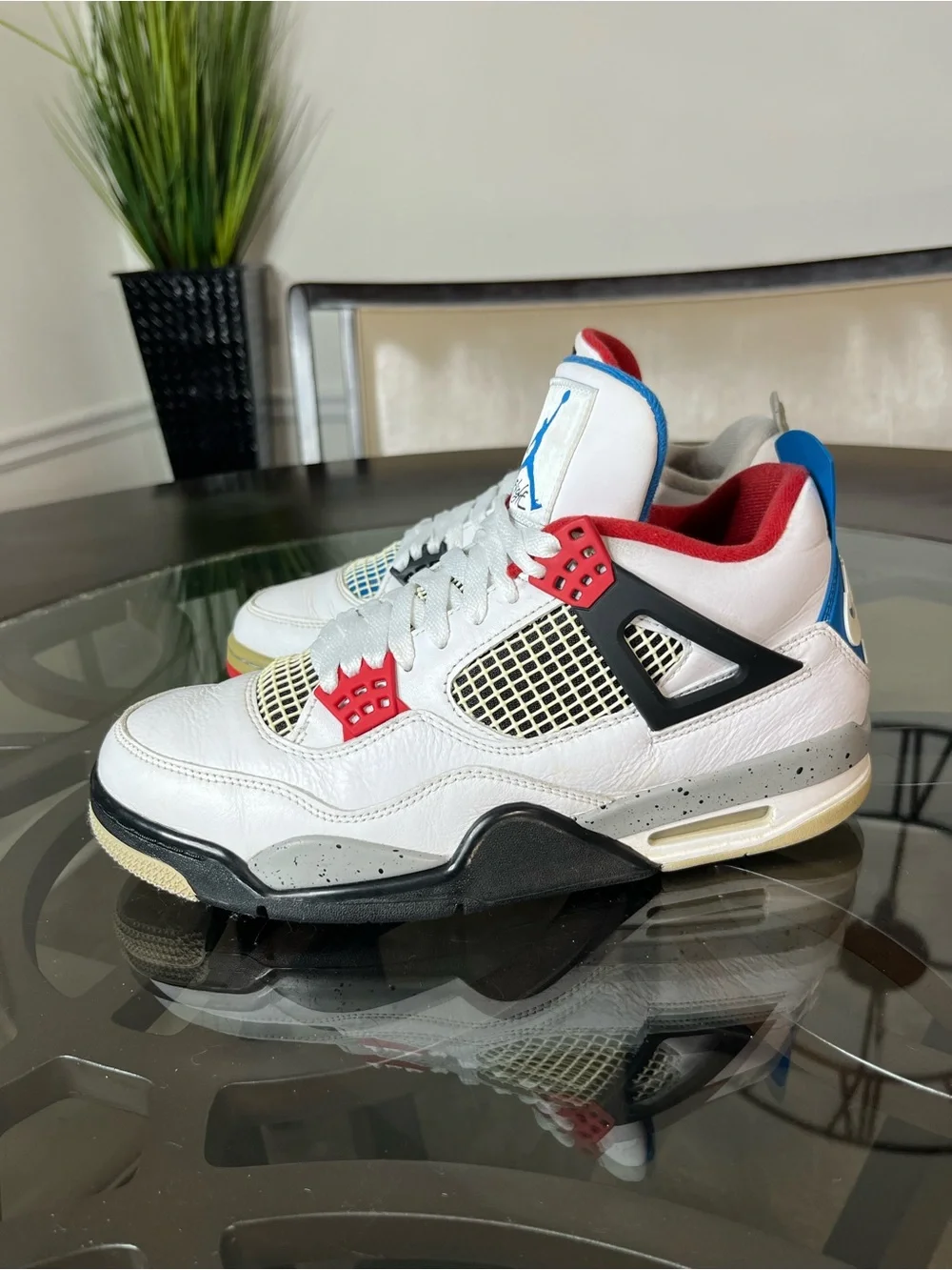 Nike Air Jordan 4 Retro SE What The 2019 Mid Top Sneakers Sz 9